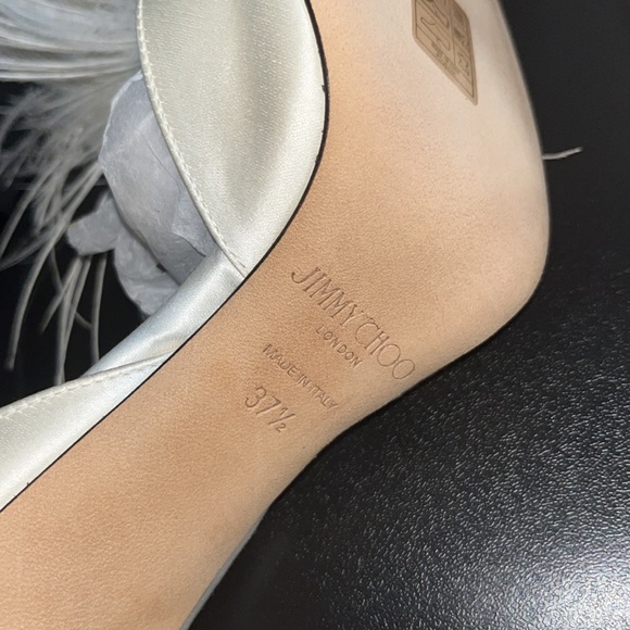 Jimmy Choo crystal Ostrich feathers saying heels - Picture 8 of 9